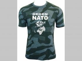 Gegen NATO, nočný maskáč-Nightcamo SPLINTER, pánske tričko 100%bavlna